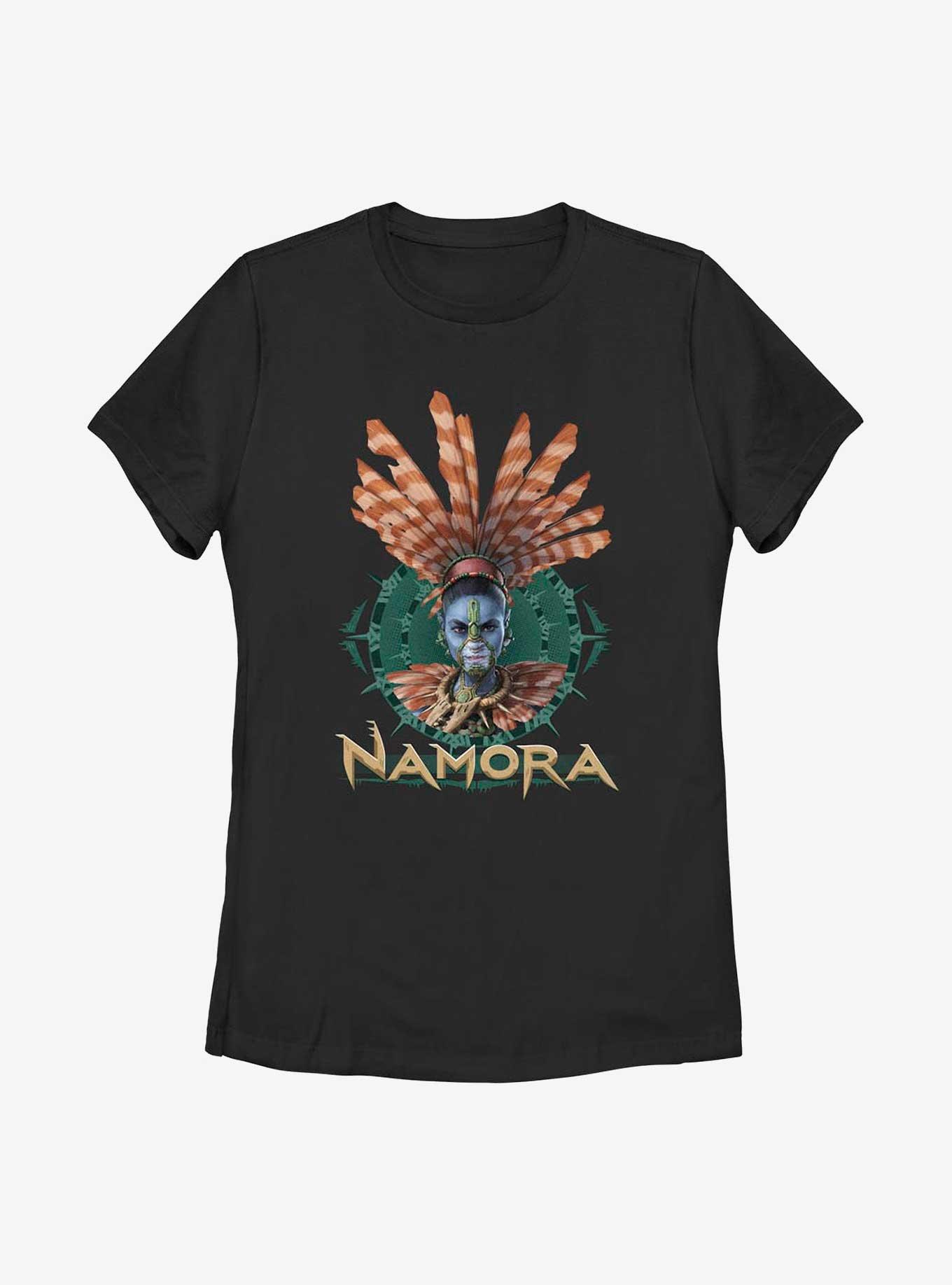 Marvel Black Panther: Wakanda Forever Namora Crown Womens T-Shirt, BLACK, hi-res