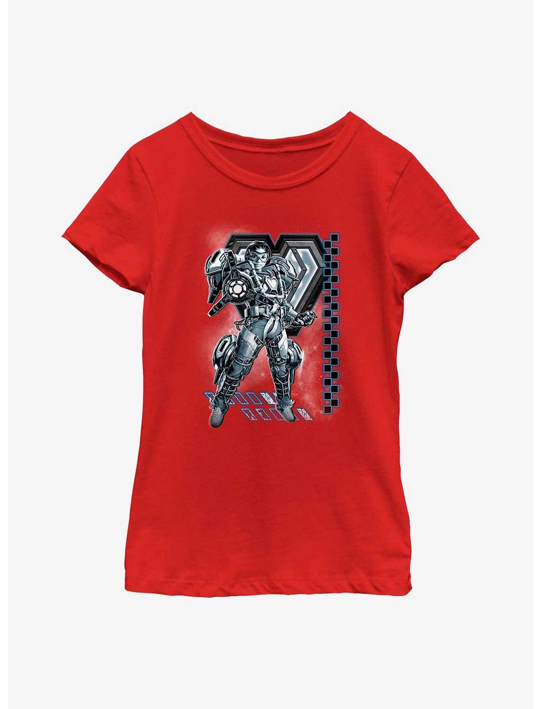 Marvel Black Panther: Wakanda Forever Ironheart Mono Youth Girls T-Shirt, RED, hi-res