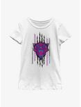 Marvel Black Panther: Wakanda Forever Panther Scratch Youth Girls T-Shirt, WHITE, hi-res