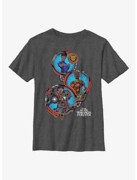 Marvel Black Panther: Wakanda Forever Shuri Okoye Ironheart Youth T-Shirt, , hi-res