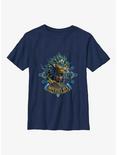 Marvel Black Panther: Wakanda Forever Imperius Rex Helmet Youth T-Shirt, NAVY, hi-res