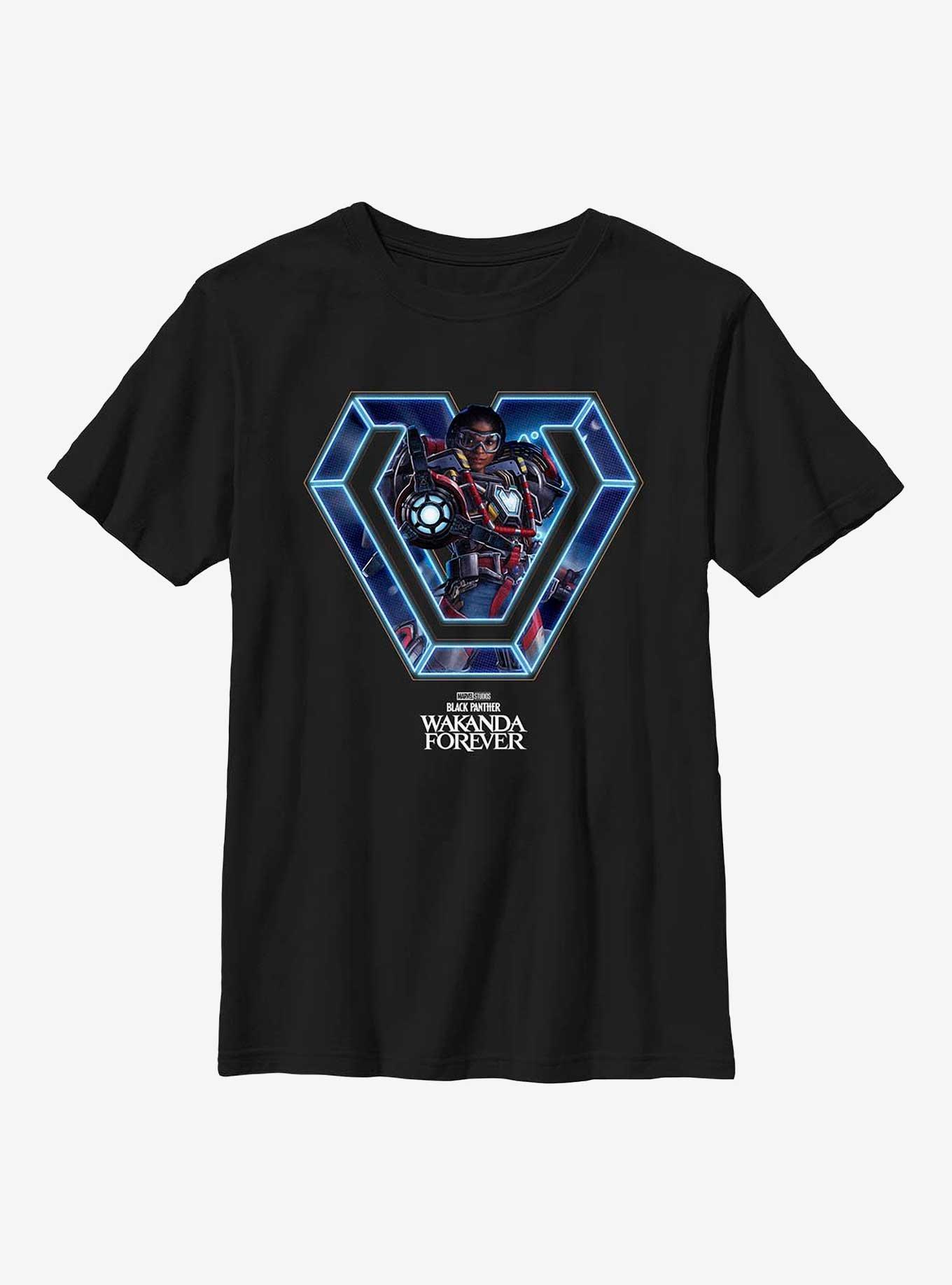 Marvel Black Panther: Wakanda Forever Ironheart Hero Stance Youth T-Shirt, , hi-res