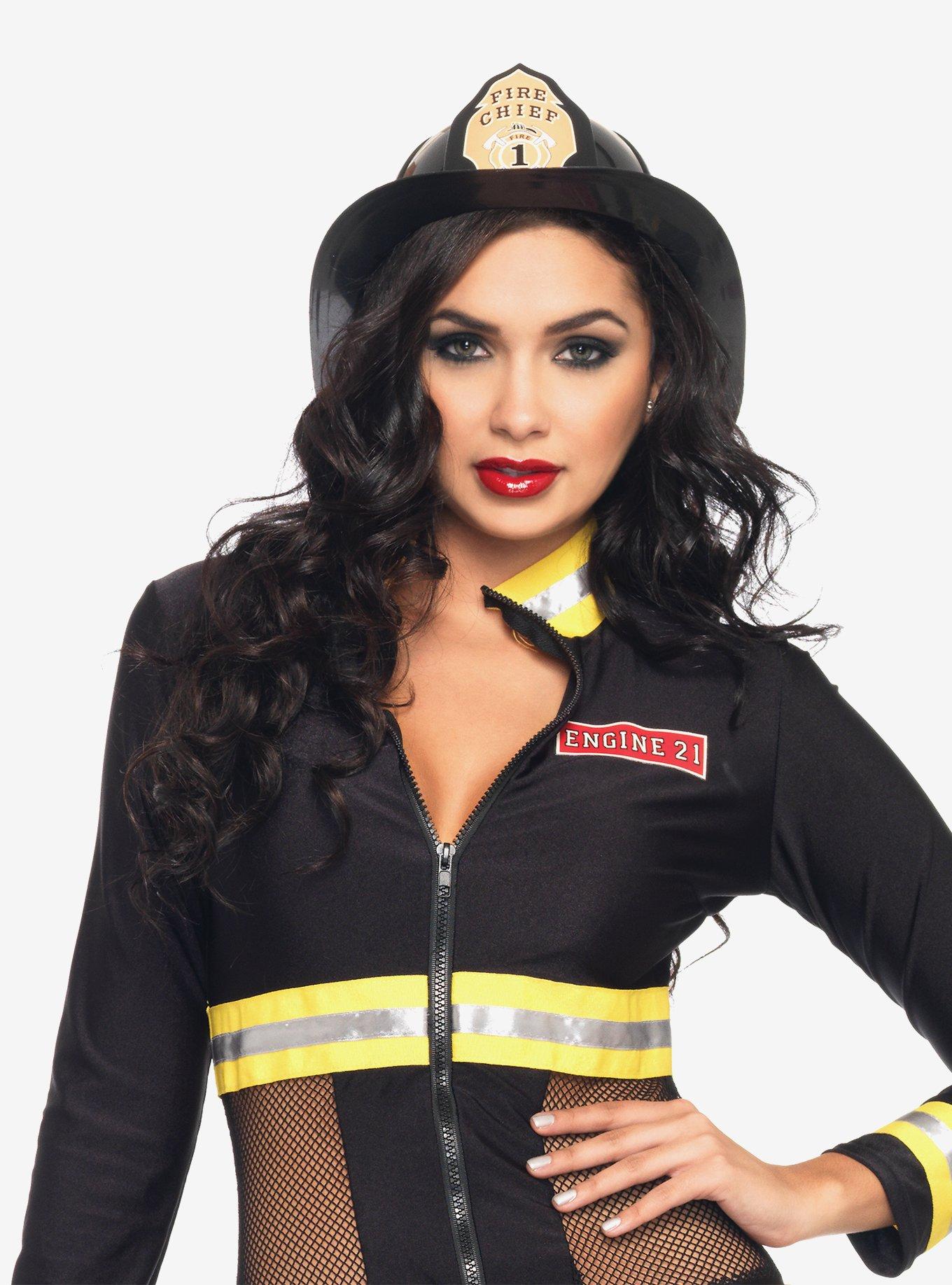 Black Fireman Hat, , hi-res