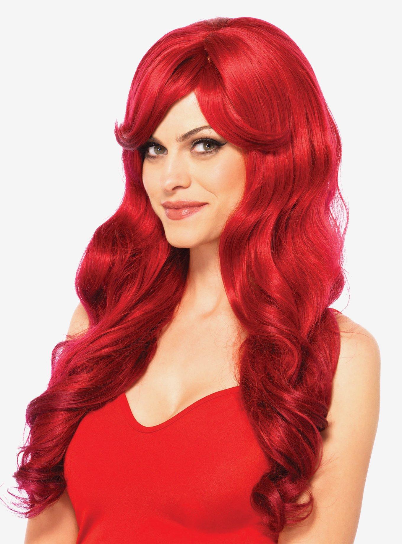 Long Wavy Wig With Adjustable Strap, , hi-res