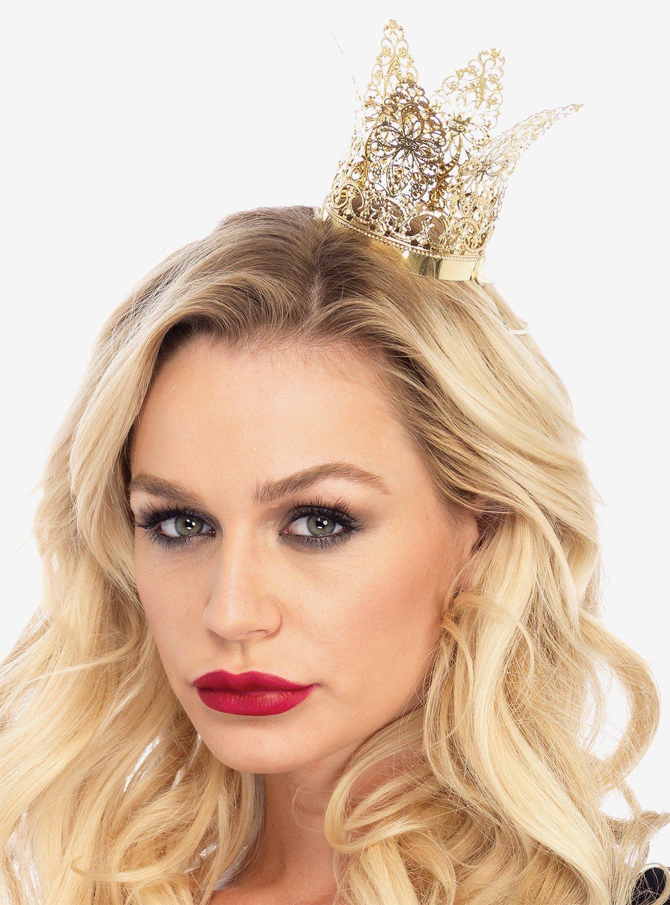 Mini Gold Metal Filigree Crown, , hi-res