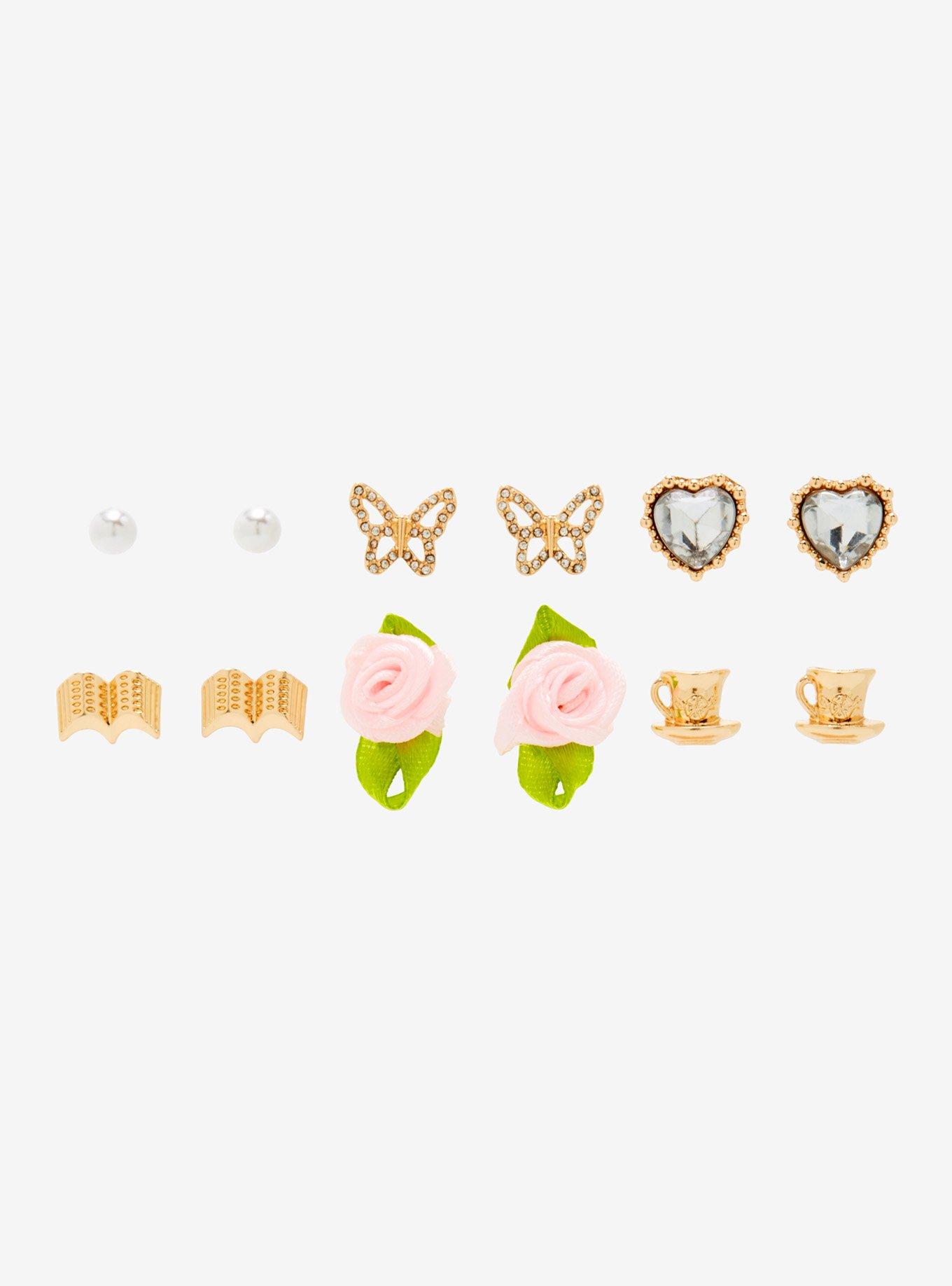 Sweet Society Rose Sweet Stud Earring Set Hot Topic