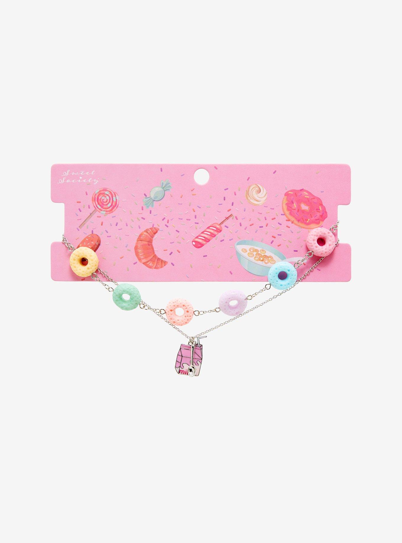 Colorful Cereal Milk Carton Necklace Set, , hi-res