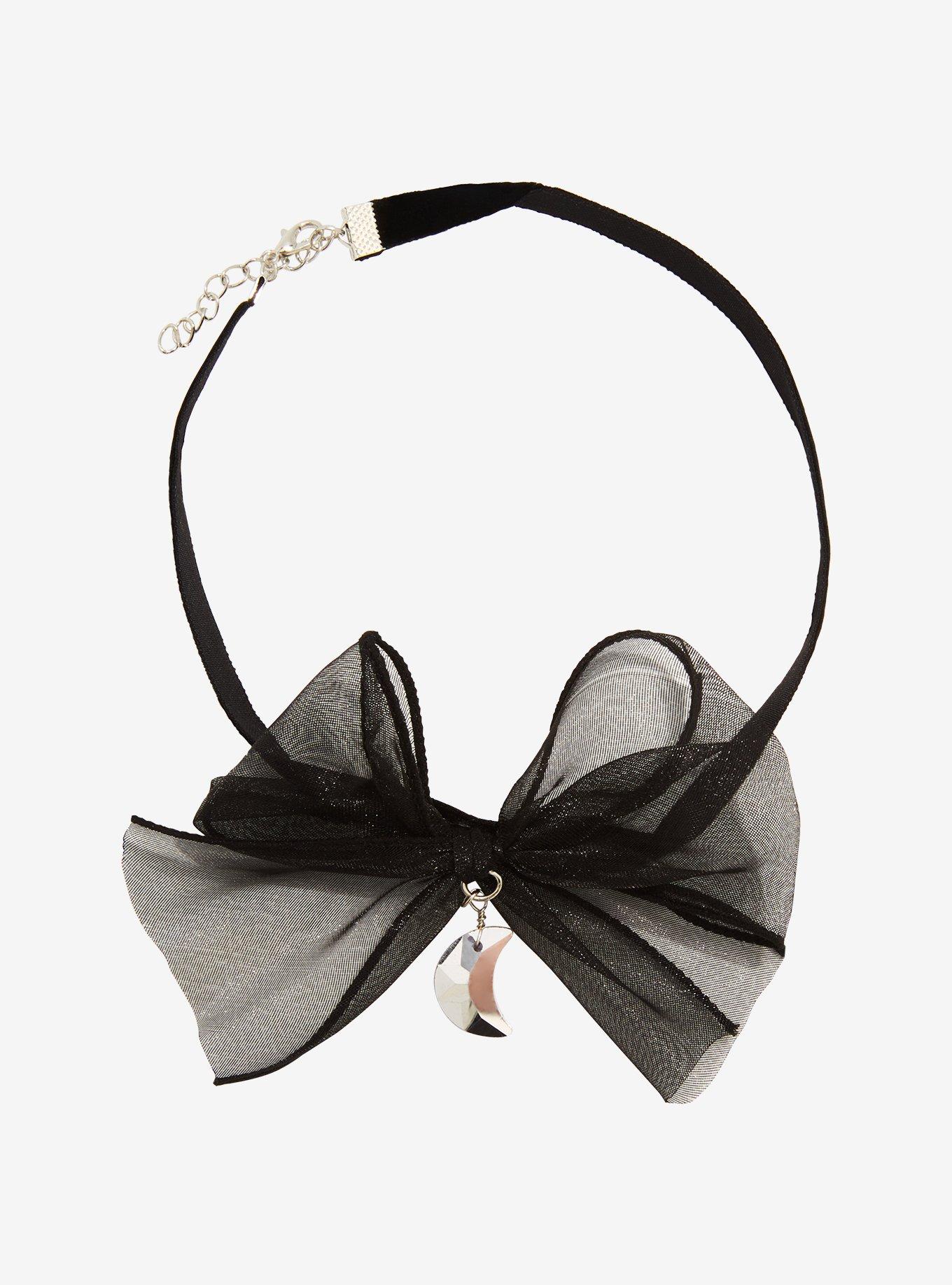 Velvet Bow Moon Choker, , hi-res