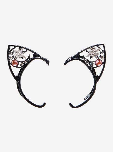 Cosmic Jeweled Cat Ear Ear Cuffs | Hot Topic