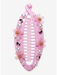 Pink Sakura Bead Banana Claw Hair Clip, , hi-res