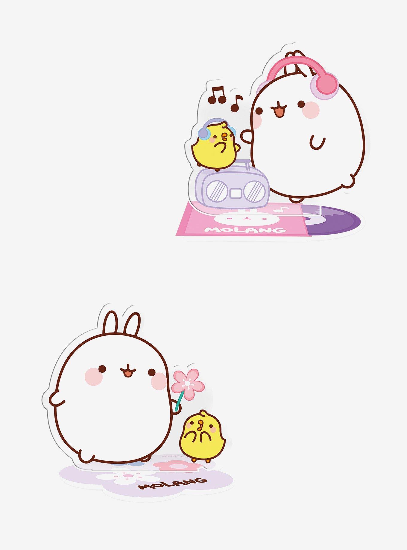 Molang Flower and Music Acryl Figure Bundle, , hi-res