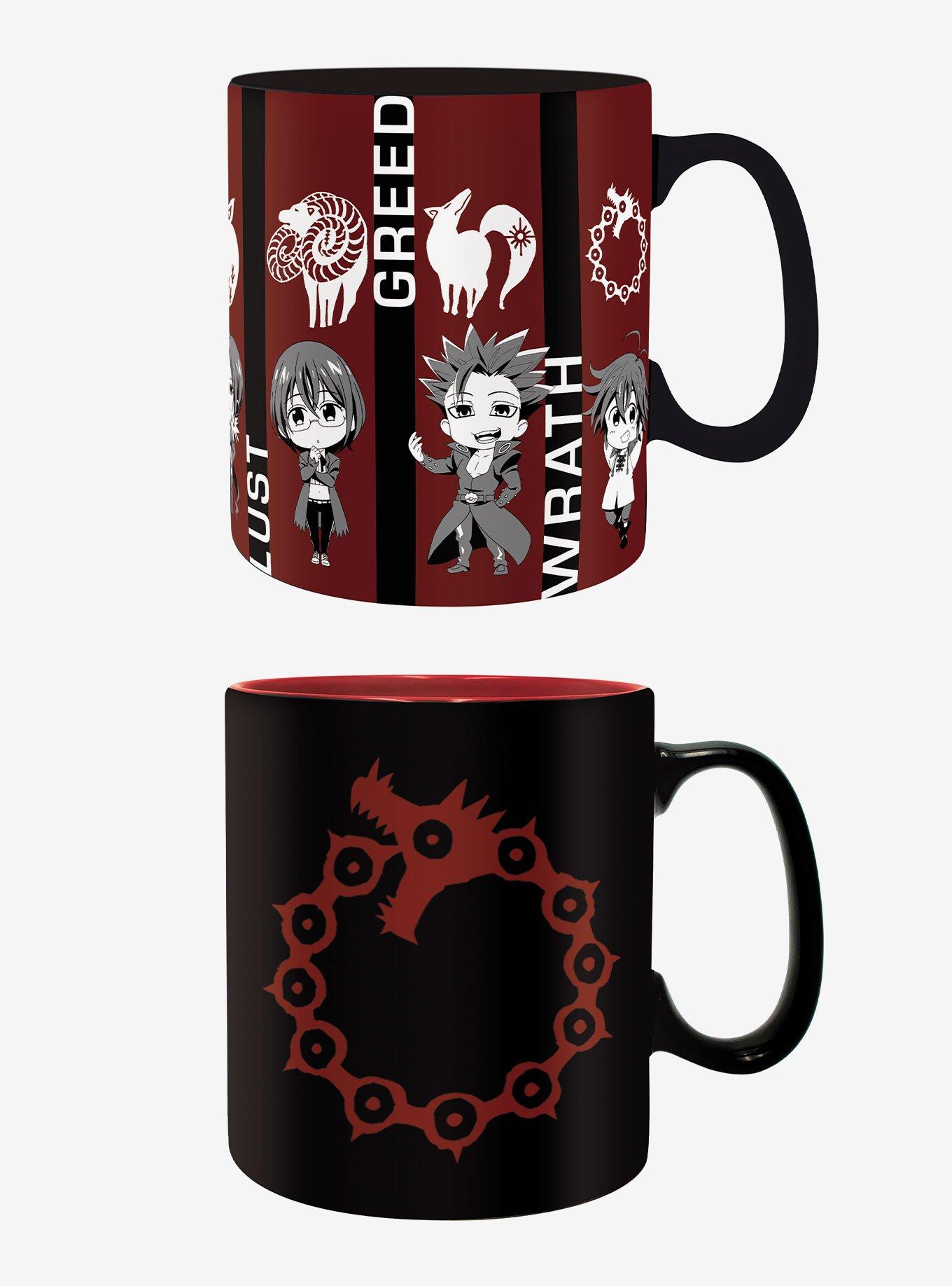 The Seven Deadly Sins Emblems and Chibi Sins Mug Set, , hi-res