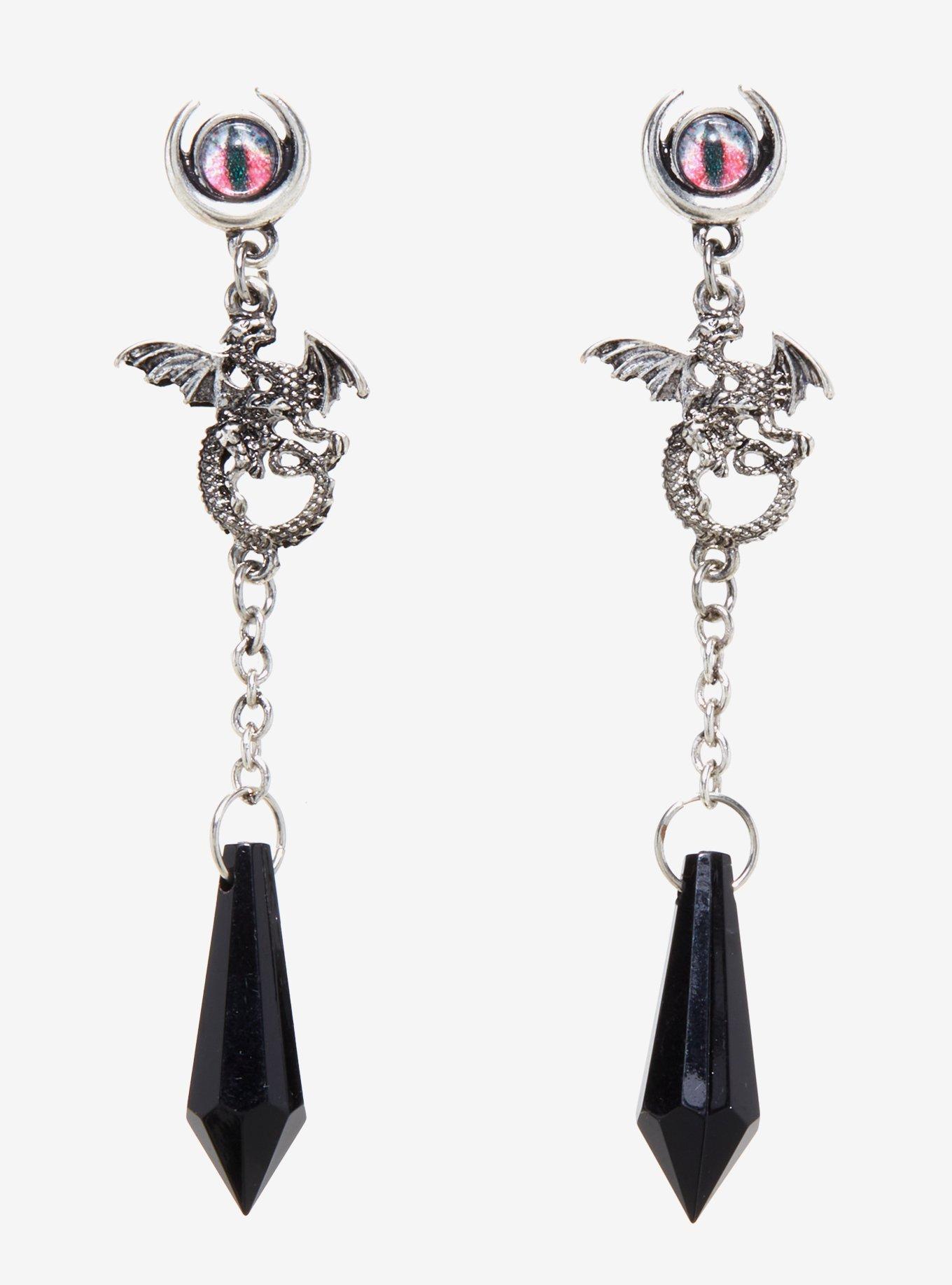 Hot topic dragon 2025 earrings