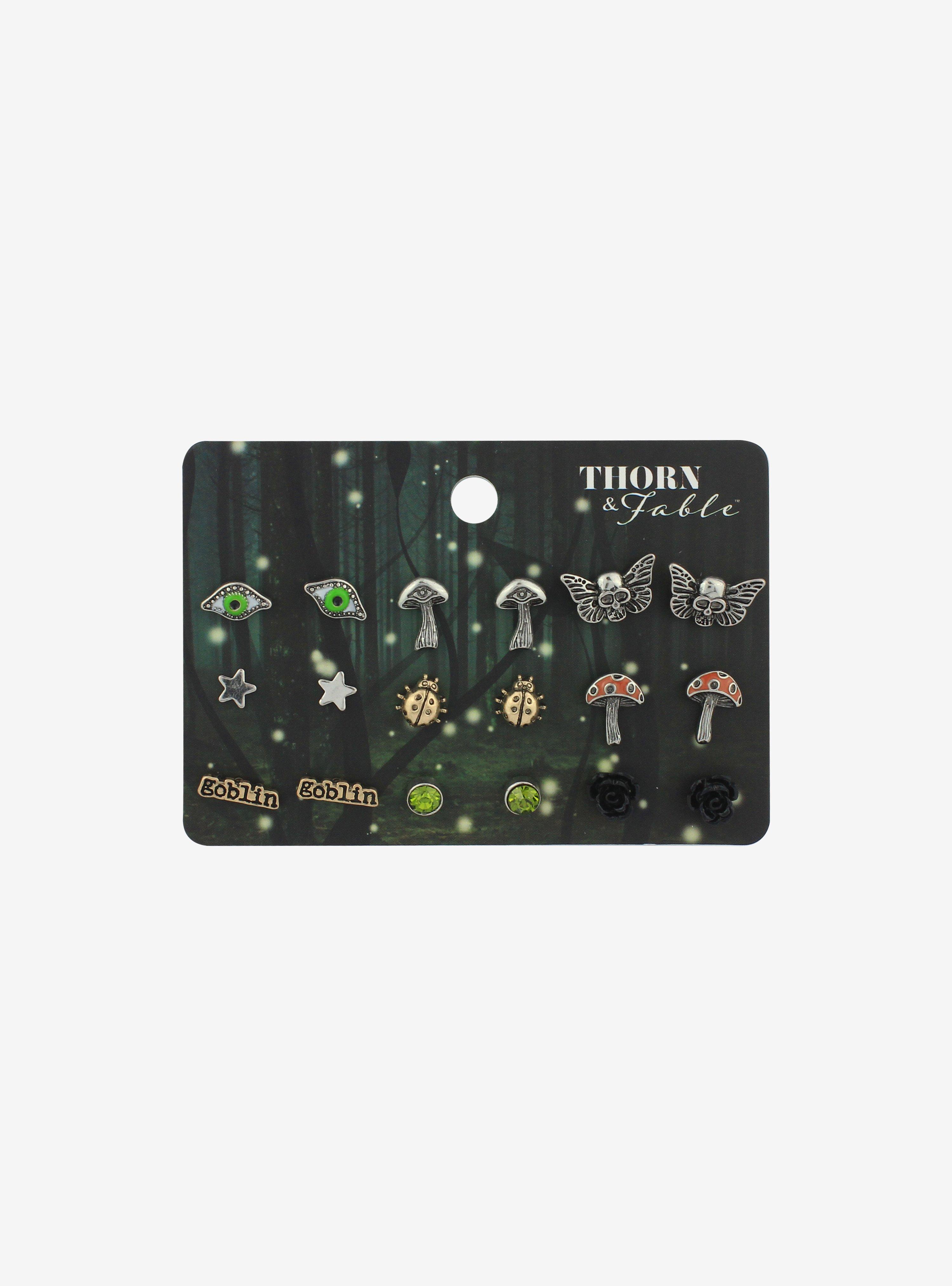Fairy Grunge Stud Earring Set, , hi-res