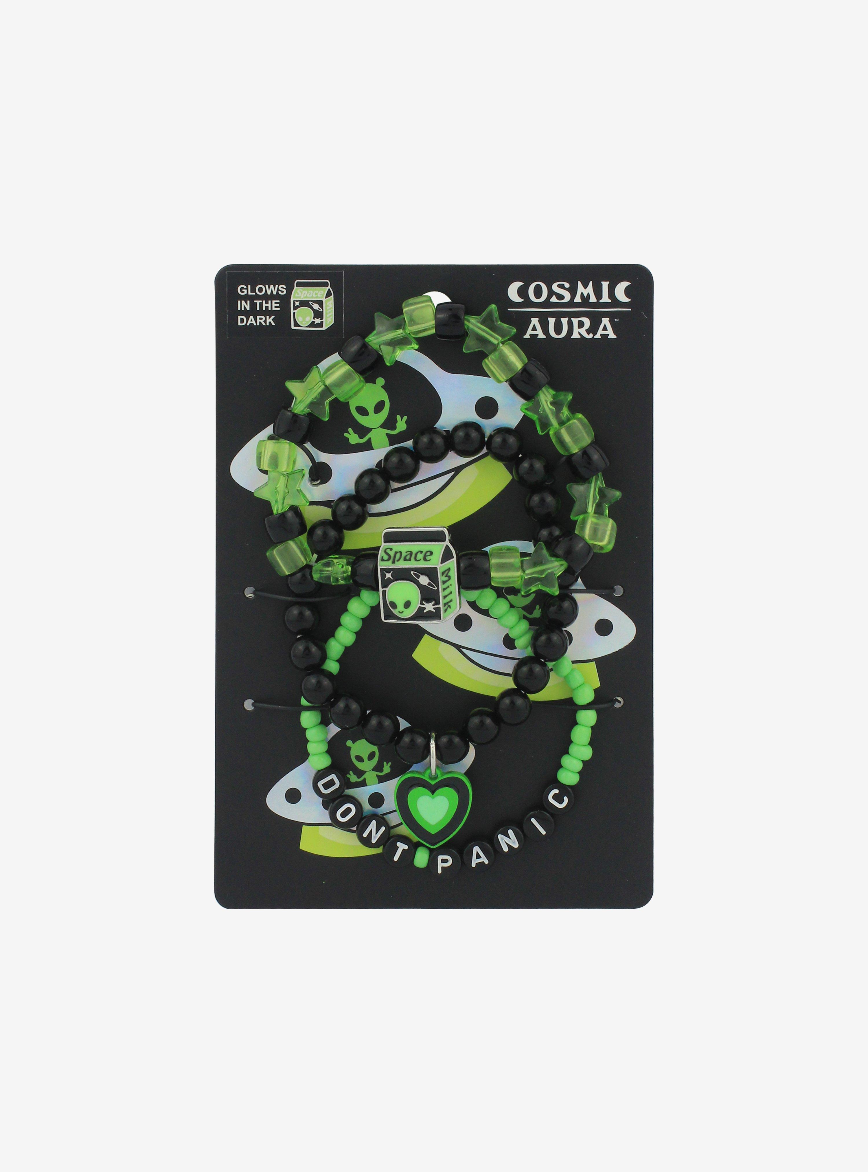 Alien Space Milk Beaded Bracelet Set | Hot Topic