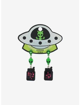Alien Milk Carton Shaker Earrings, , hi-res