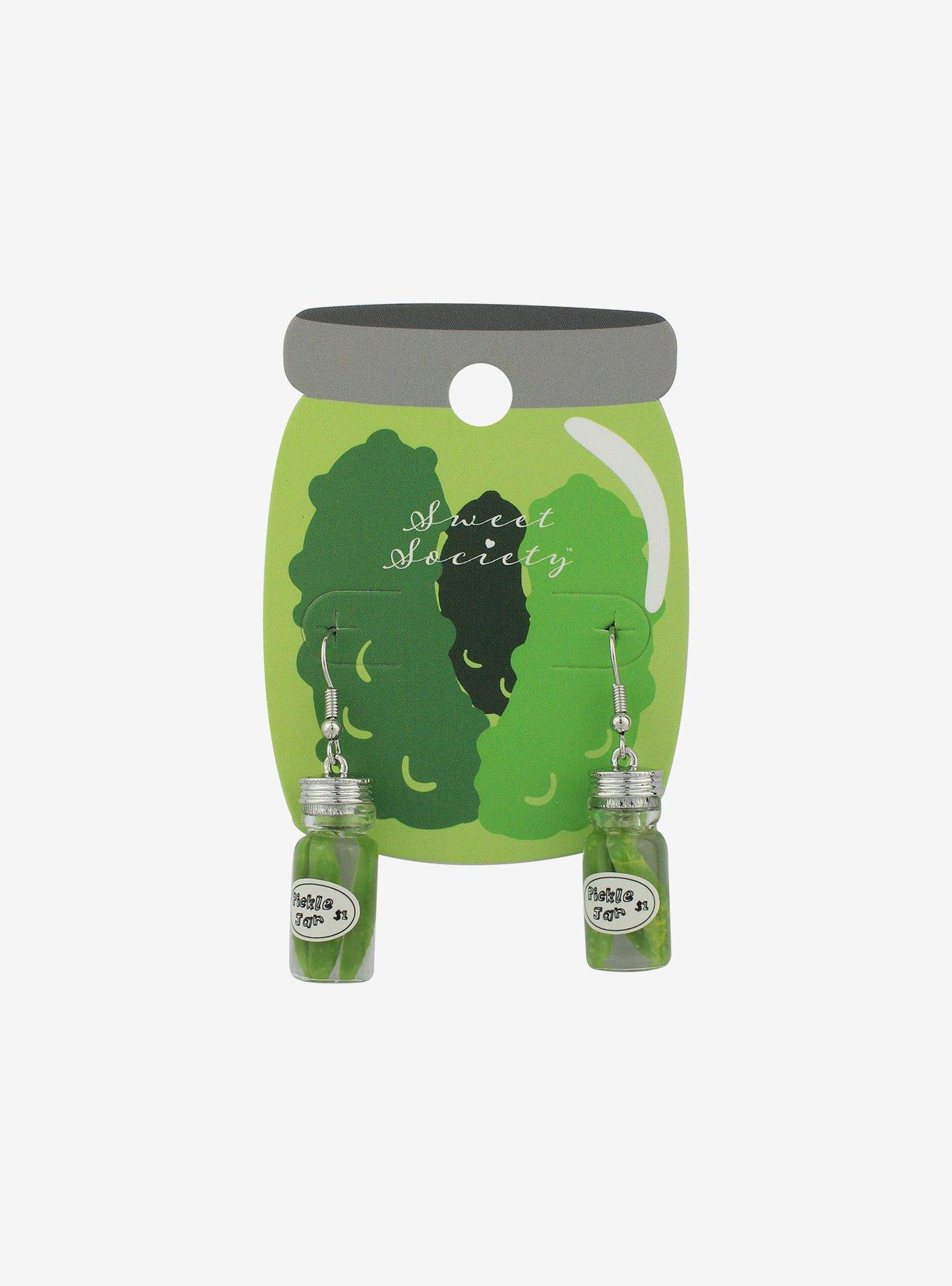 Pickle Jar Earrings, , hi-res