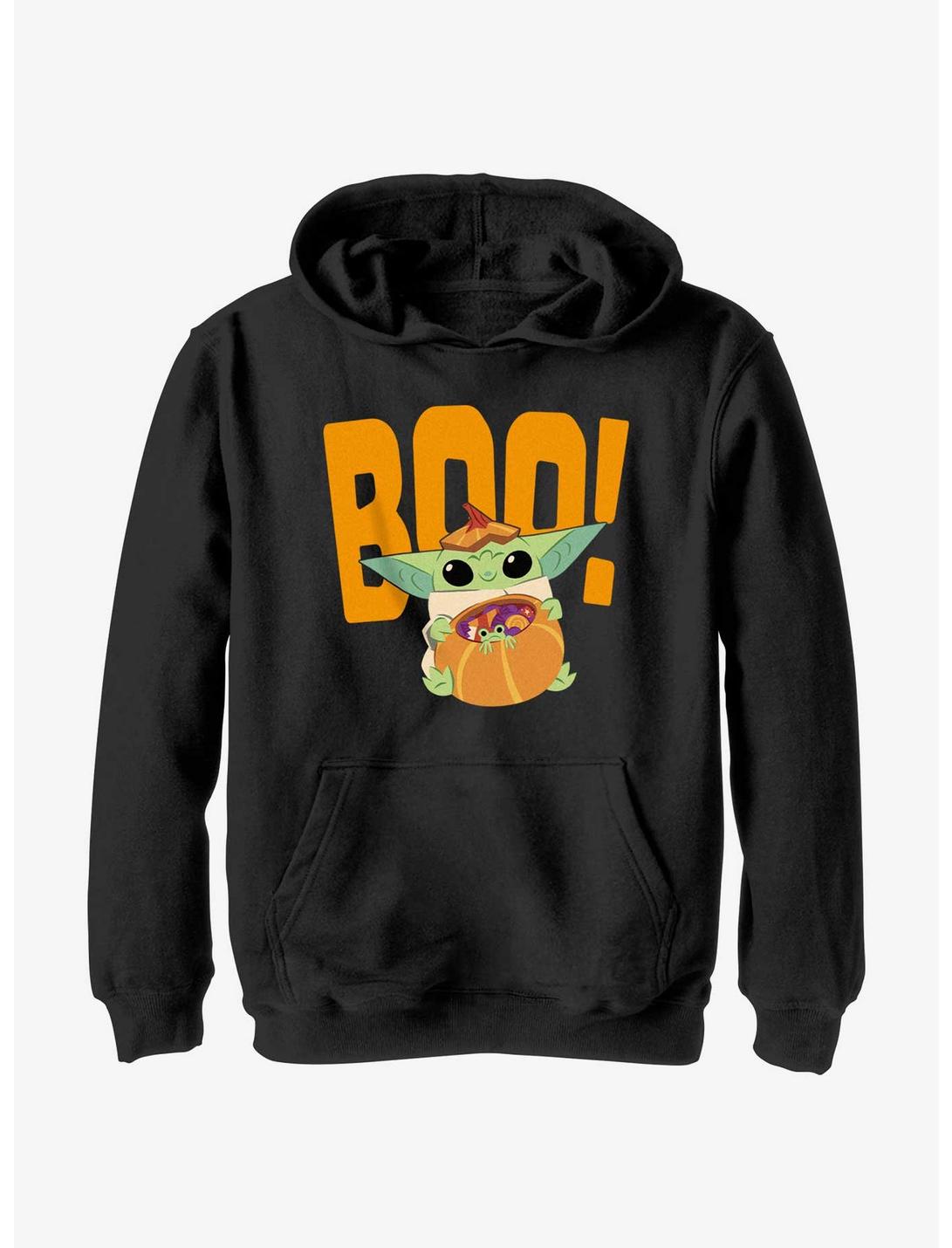 Star Wars The Mandalorian The Child Boo Youth Hoodie, BLACK, hi-res
