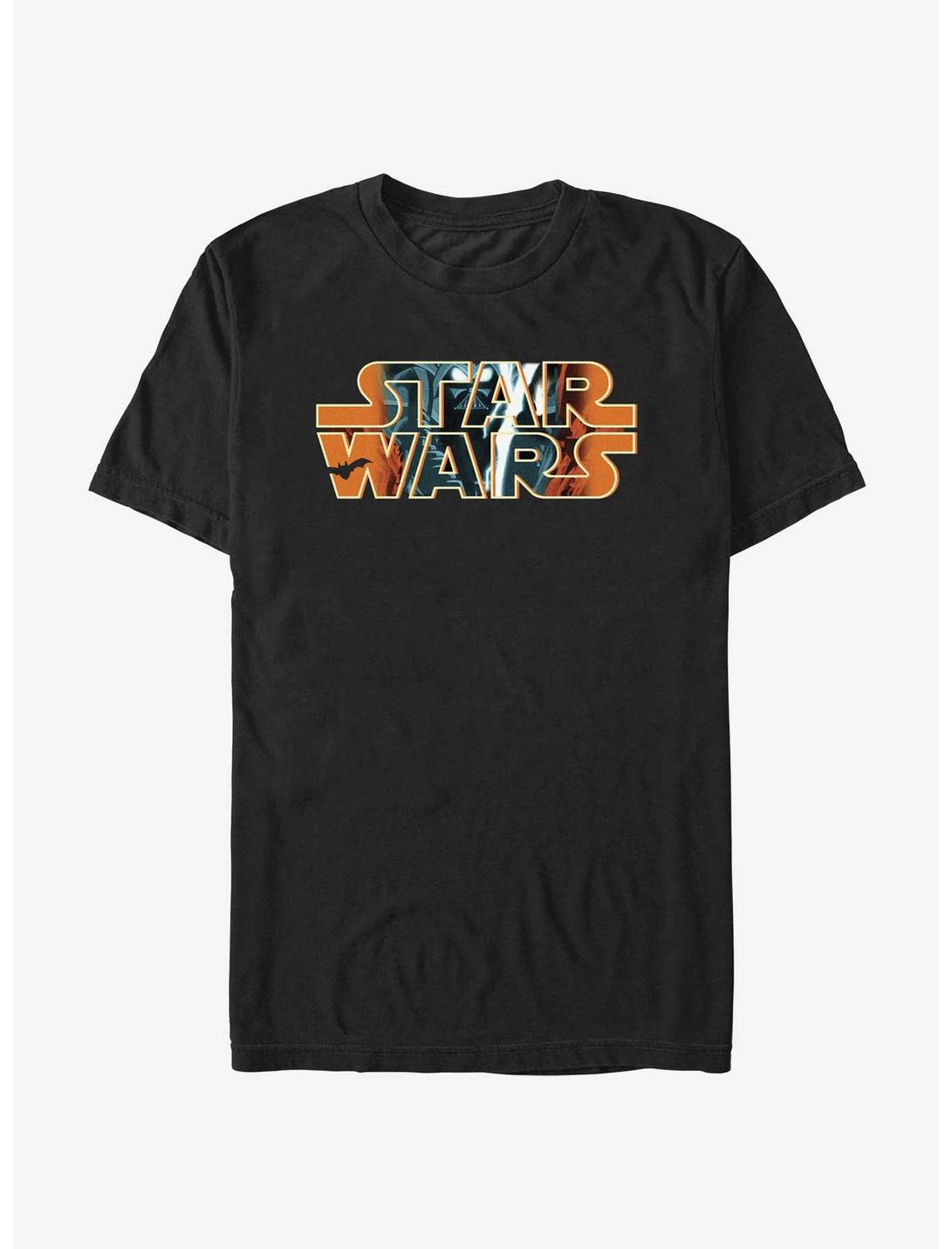 Star Wars Halloween Composition Logo T-Shirt, BLACK, hi-res