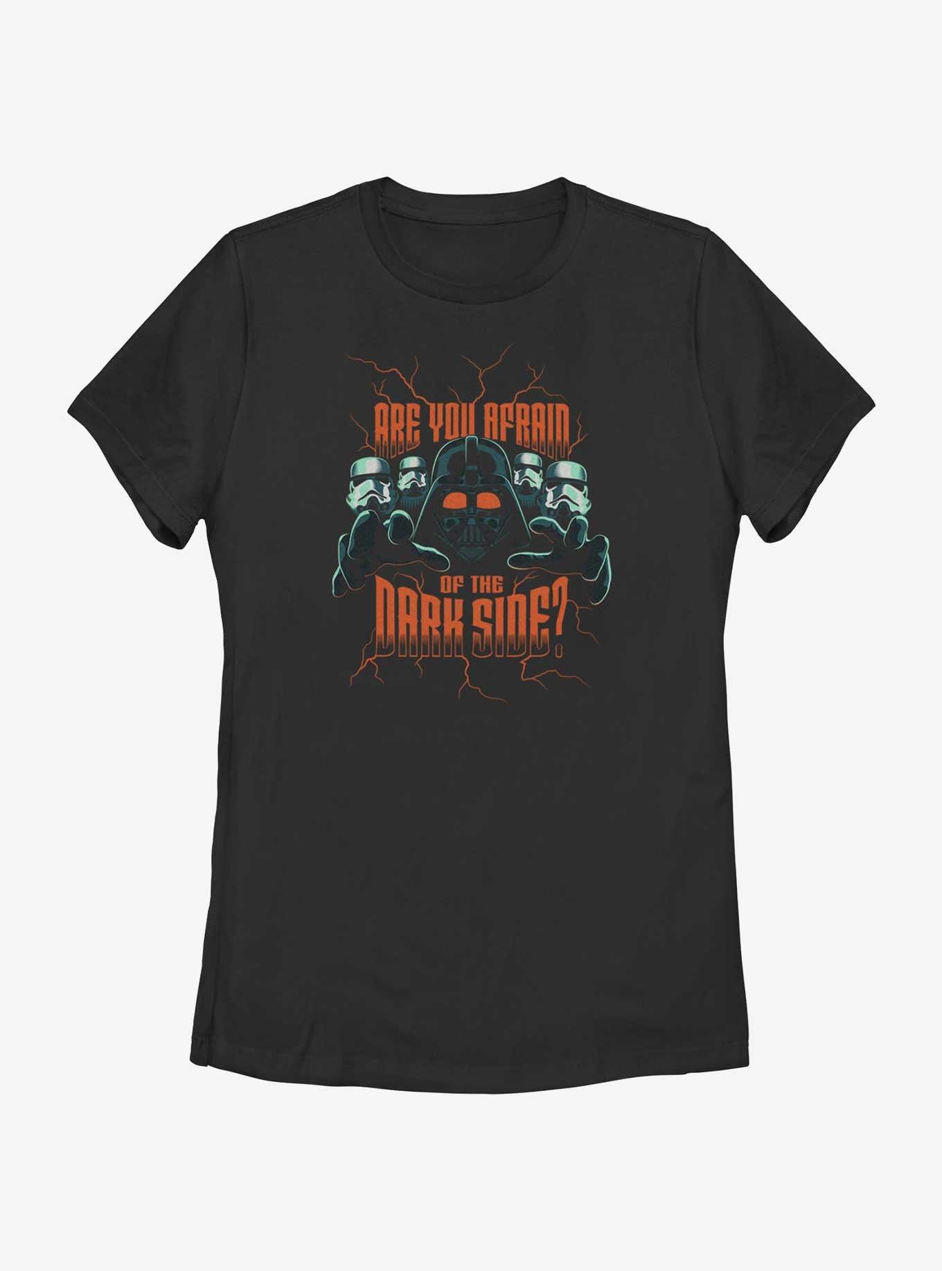 Star Wars Are You Afraid Of The Dark Side Womens T-Shirt, BLACK, hi-res