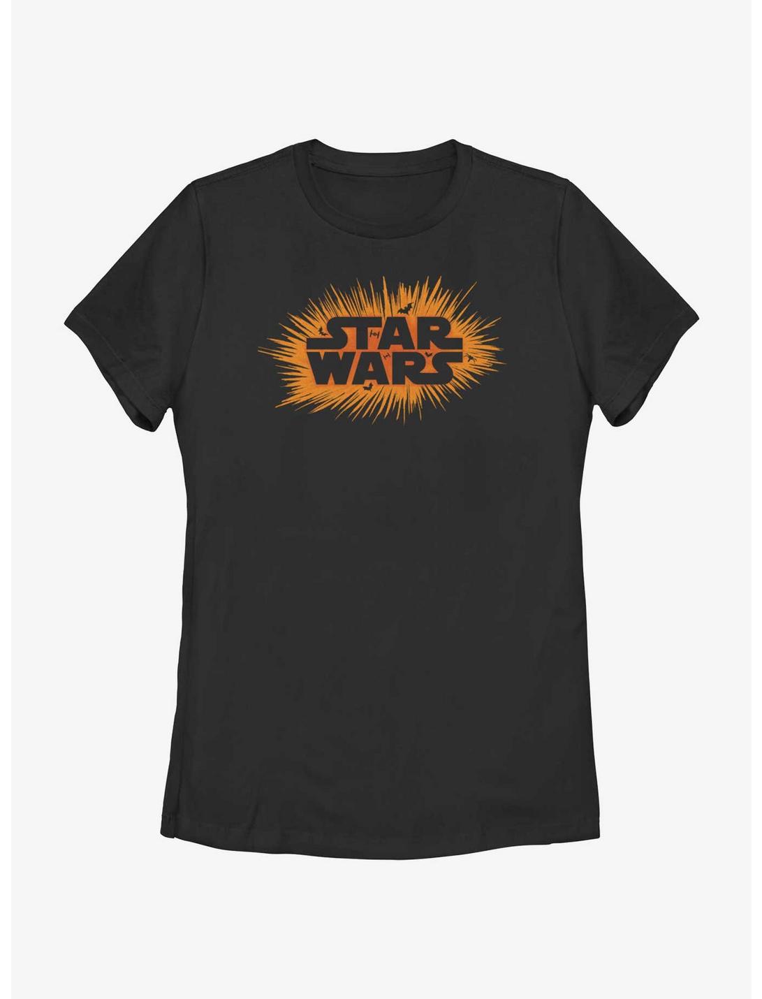 Star Wars Halloween Logo Womens T-Shirt, BLACK, hi-res