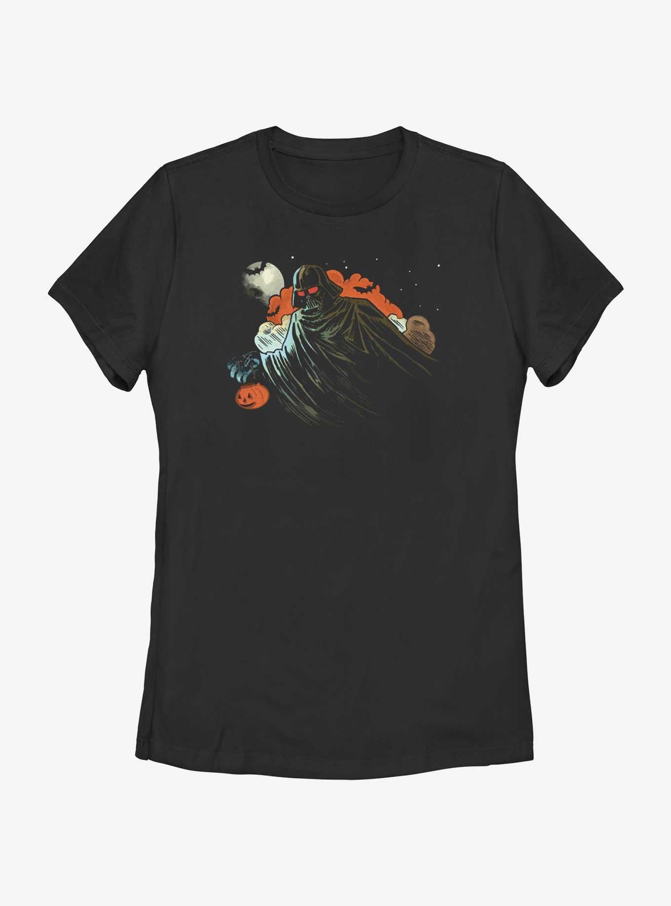 Star Wars Darth Vader Trick Or Treat Womens T-Shirt, BLACK, hi-res