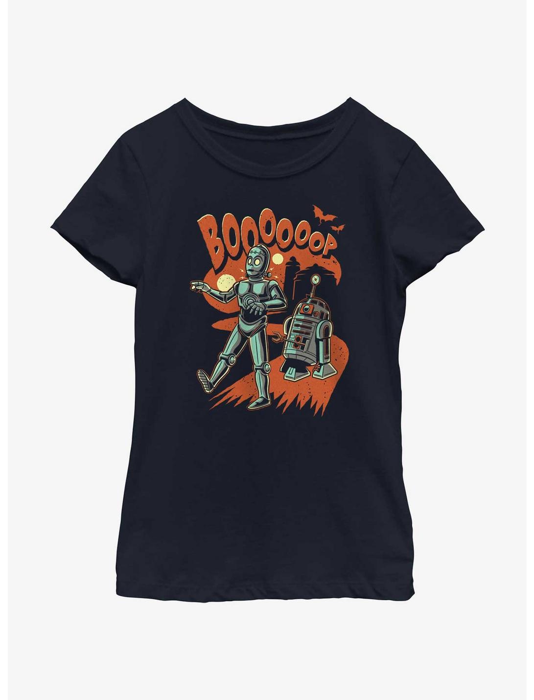 Star Wars Frankendroids Youth Girls T-Shirt, NAVY, hi-res