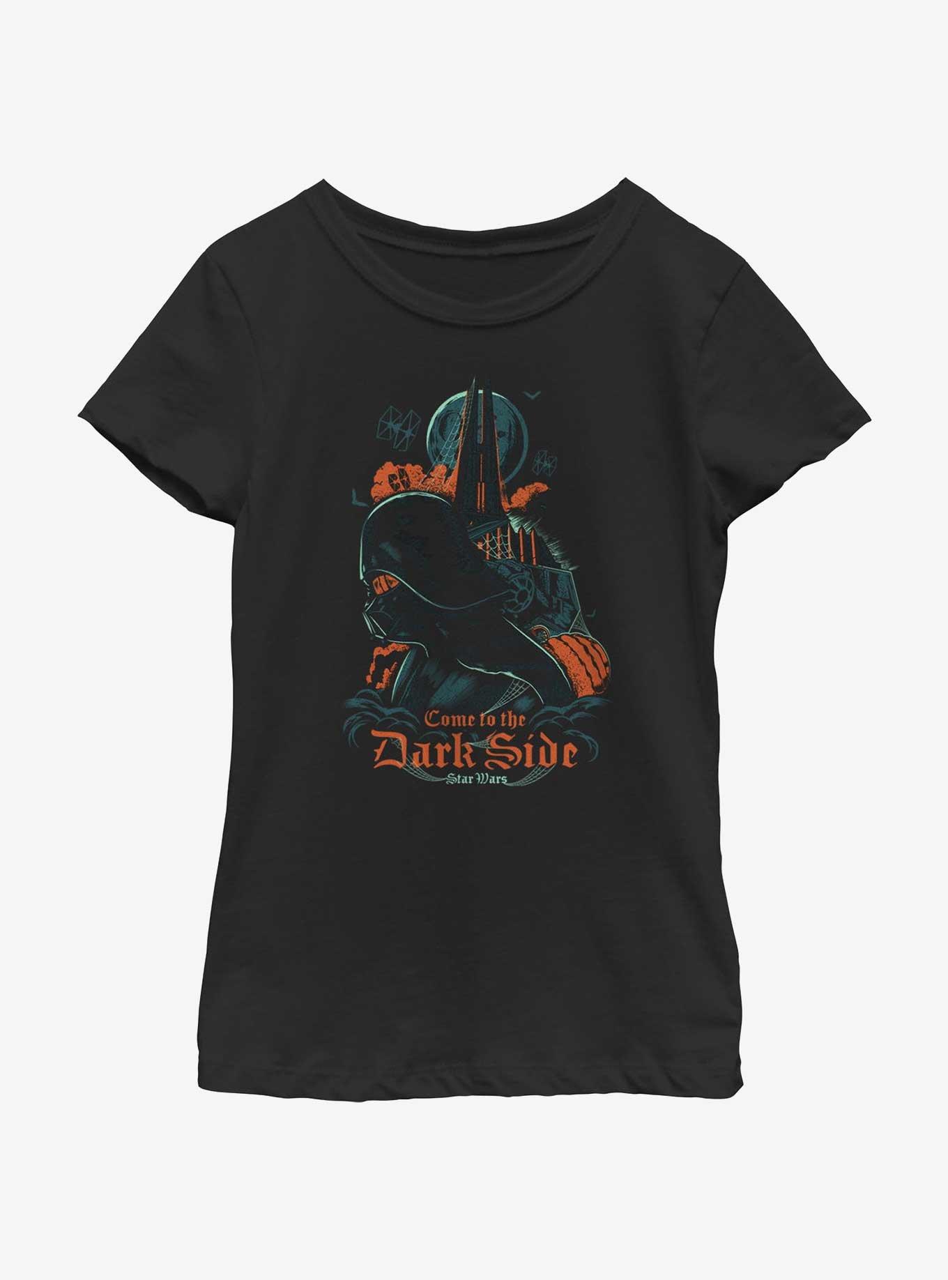 Star Wars Come To The Dark Side Youth Girls T-Shirt, BLACK, hi-res