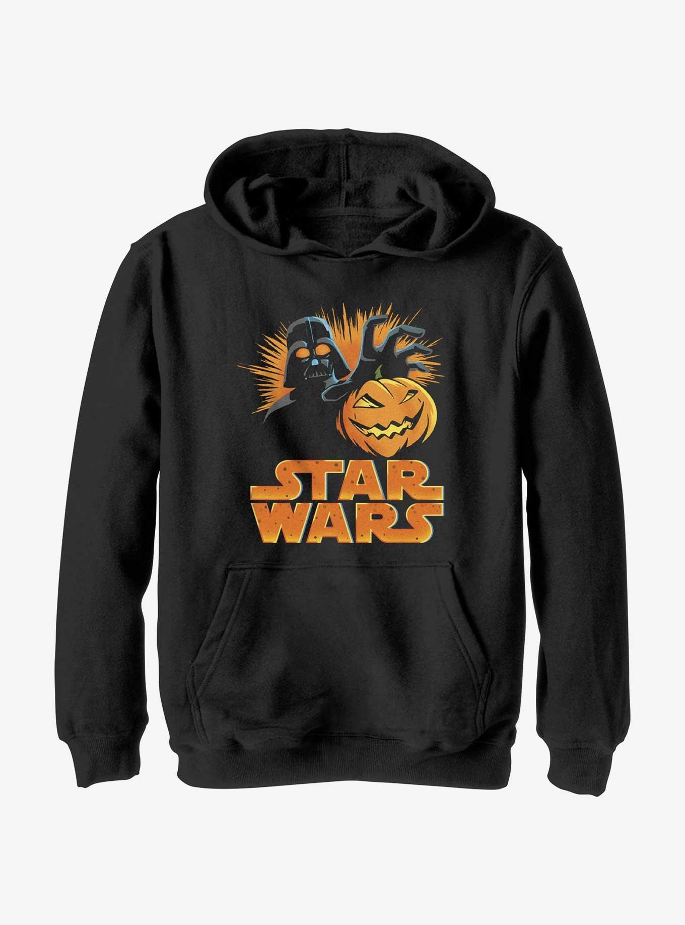Star Wars Darth Vader Pumpkin Youth Hoodie, , hi-res