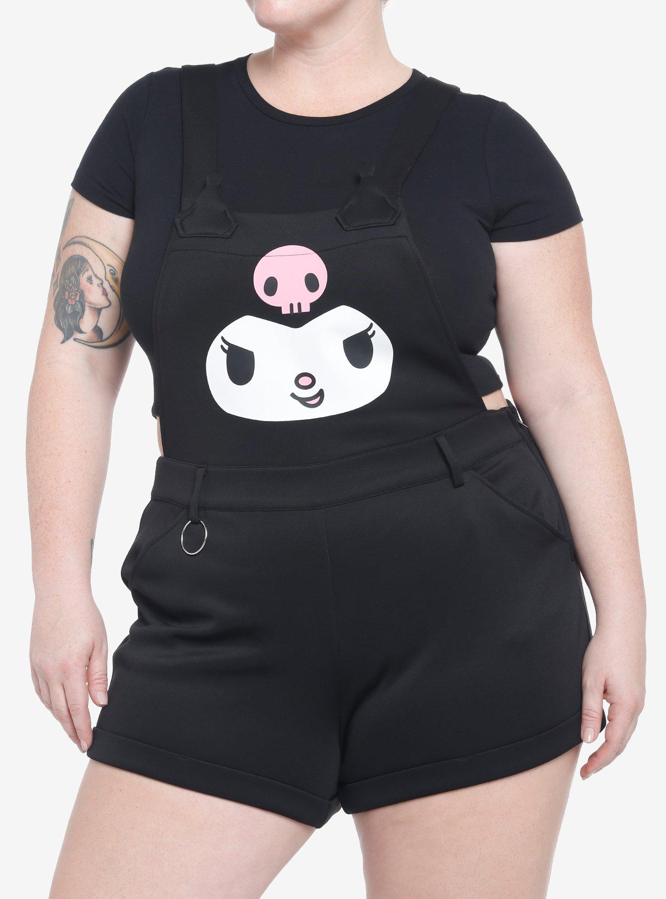 Kuromi Figural Shortalls Plus Size, , hi-res