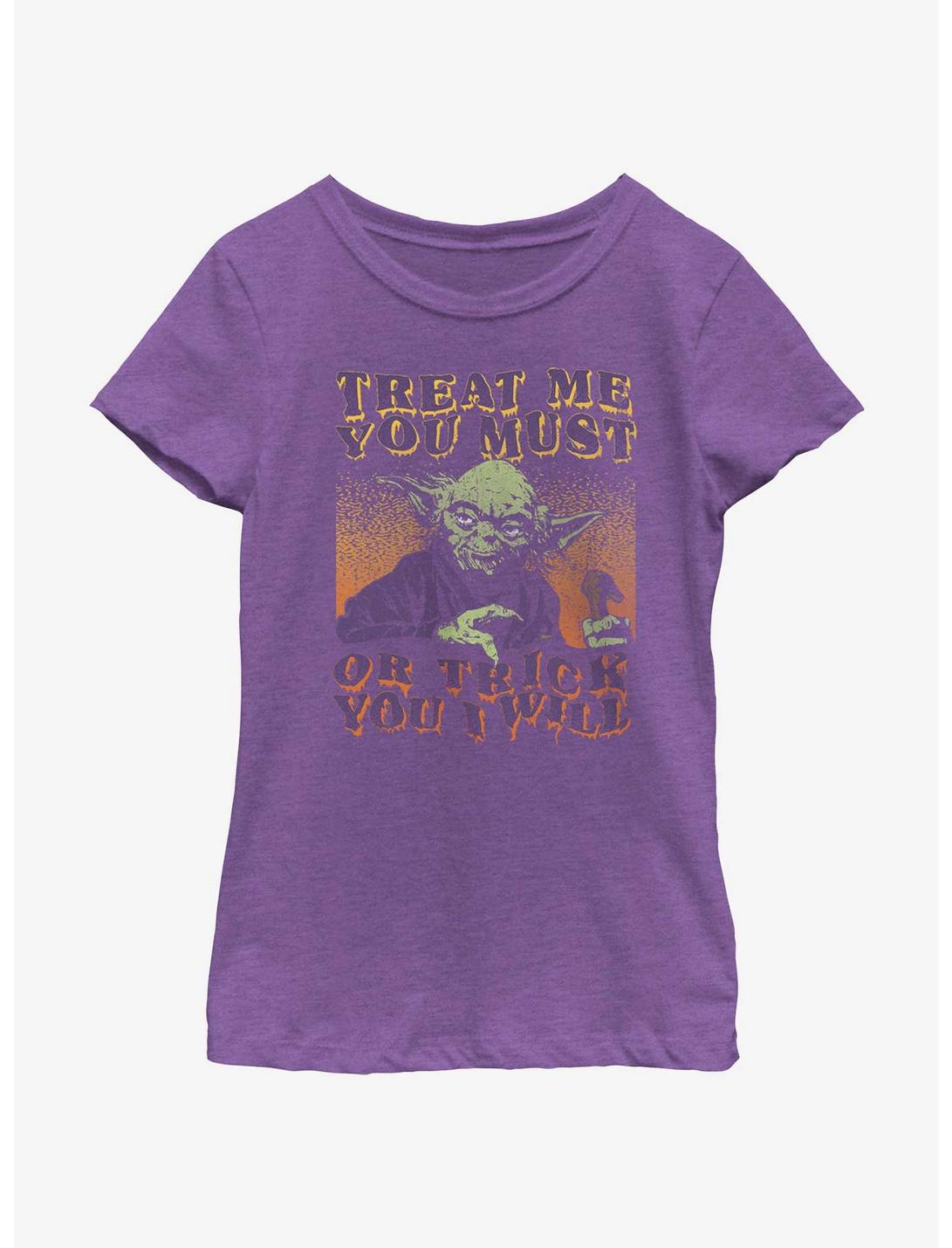 Star Wars Treat You Must Youth Girls T-Shirt, PURPLE BERRY, hi-res