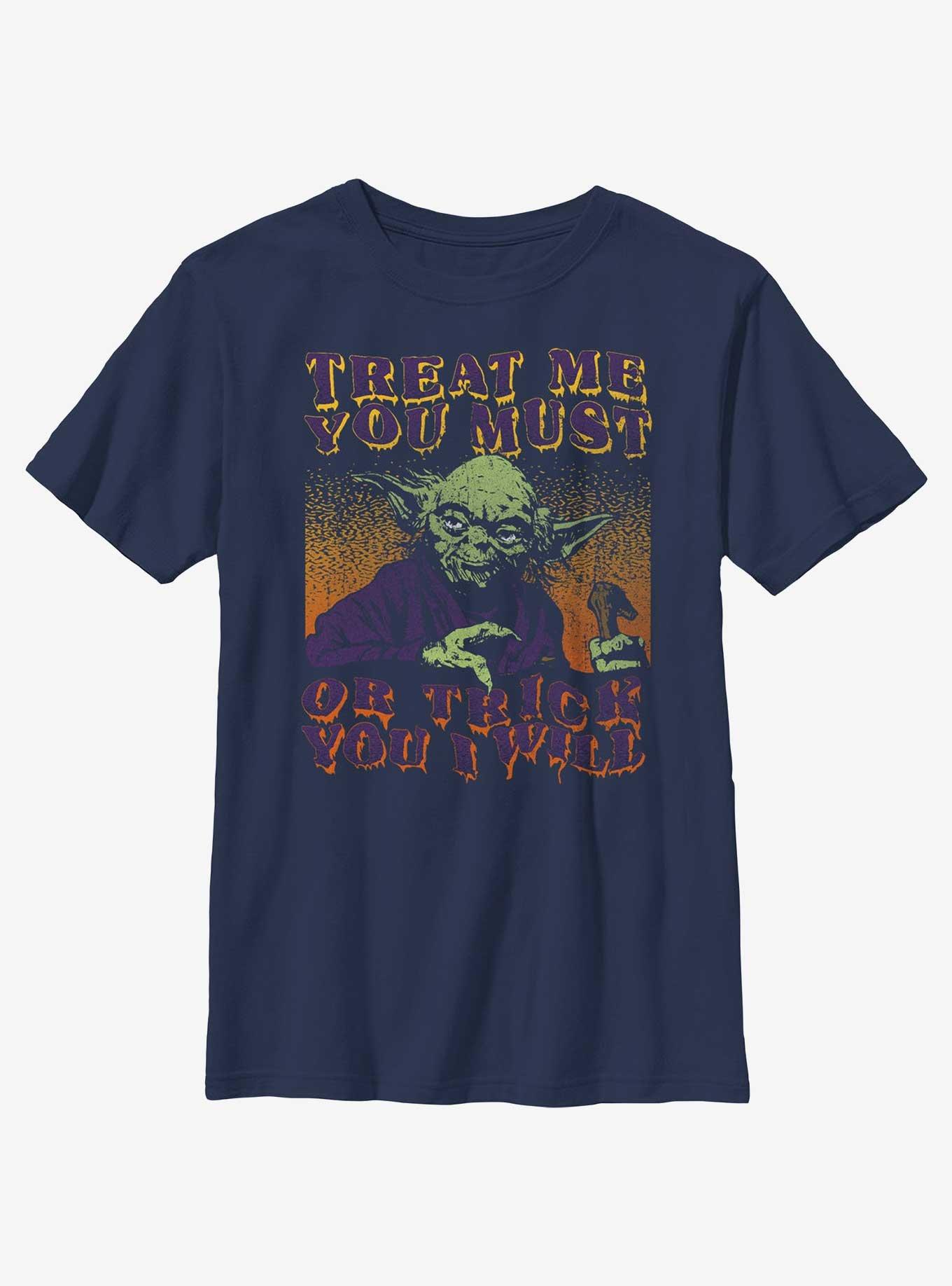 Star Wars Treat You Must Youth T-Shirt, NAVY, hi-res view 1