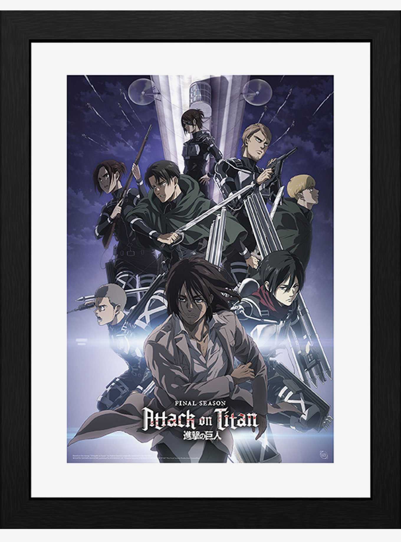 Attack On Titan Characters Framed Poster, , hi-res