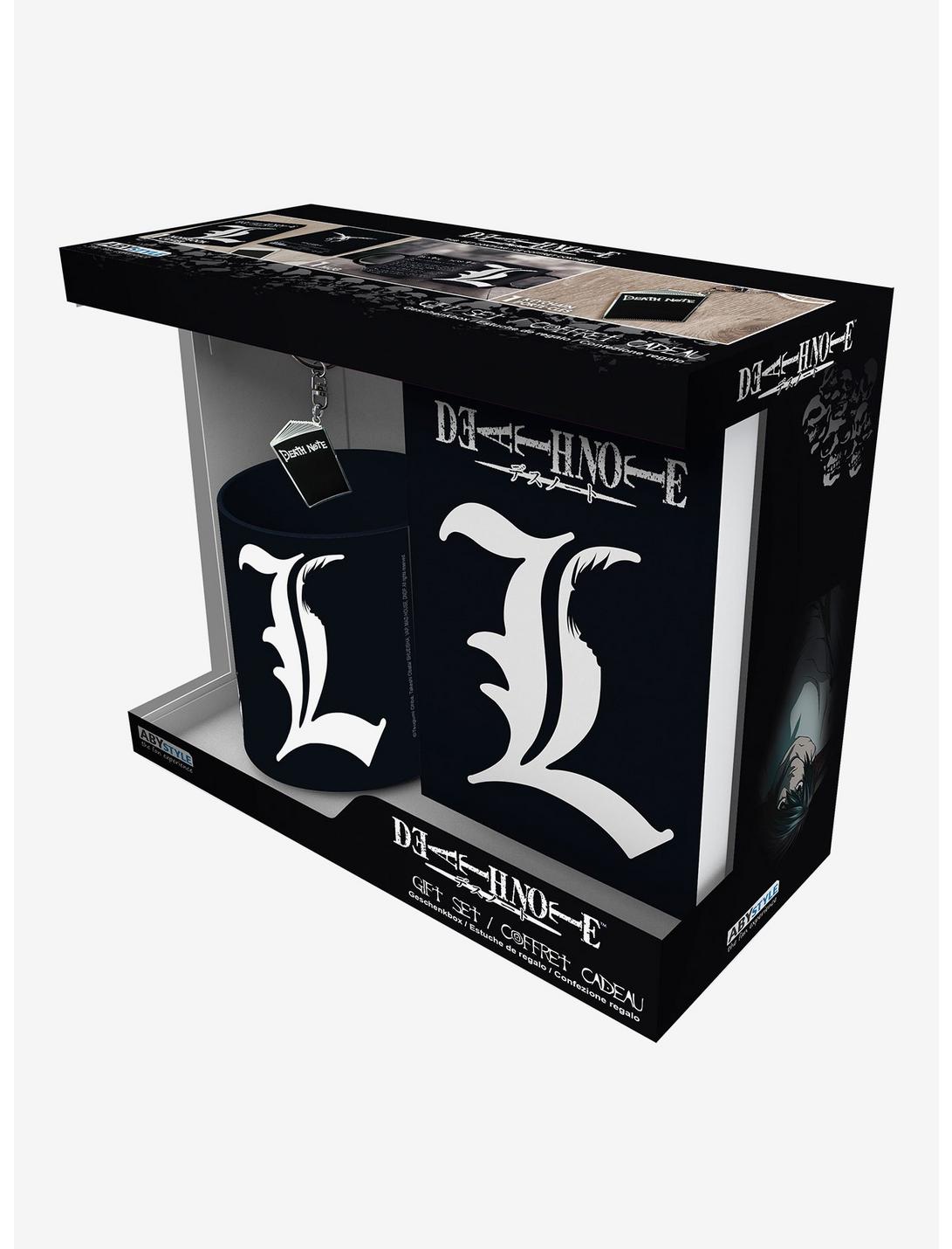 Death Note "L" Notebook Mug and Keychain Gift Set, , hi-res