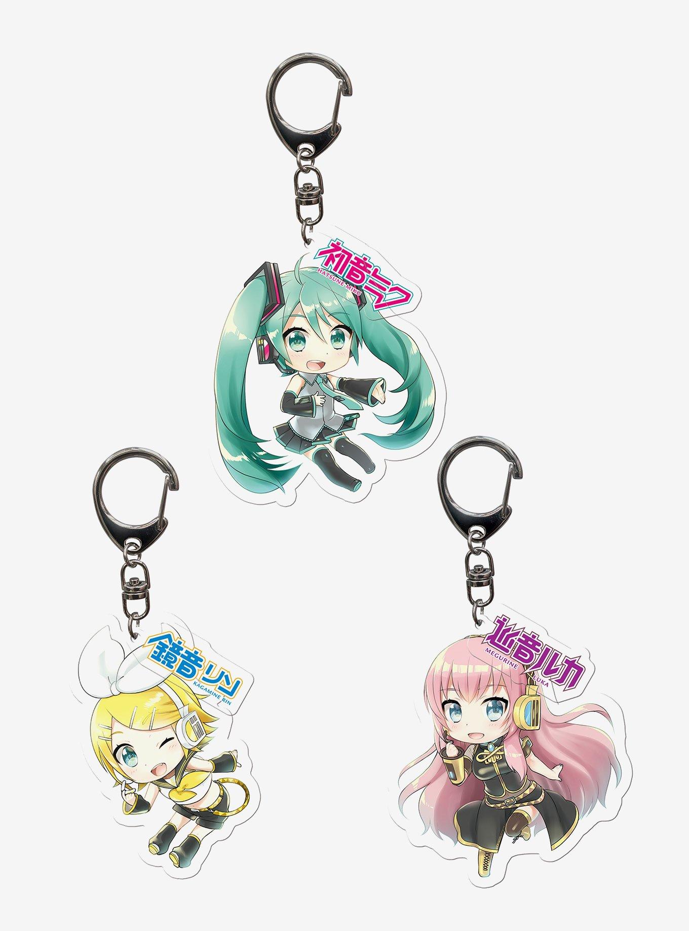 Hatsune Miku and Kagamine Rin Keychain Set, , hi-res
