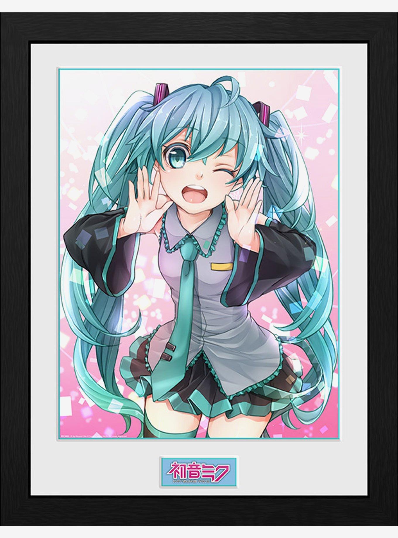 Hatsune Miku Wink Framed Poster