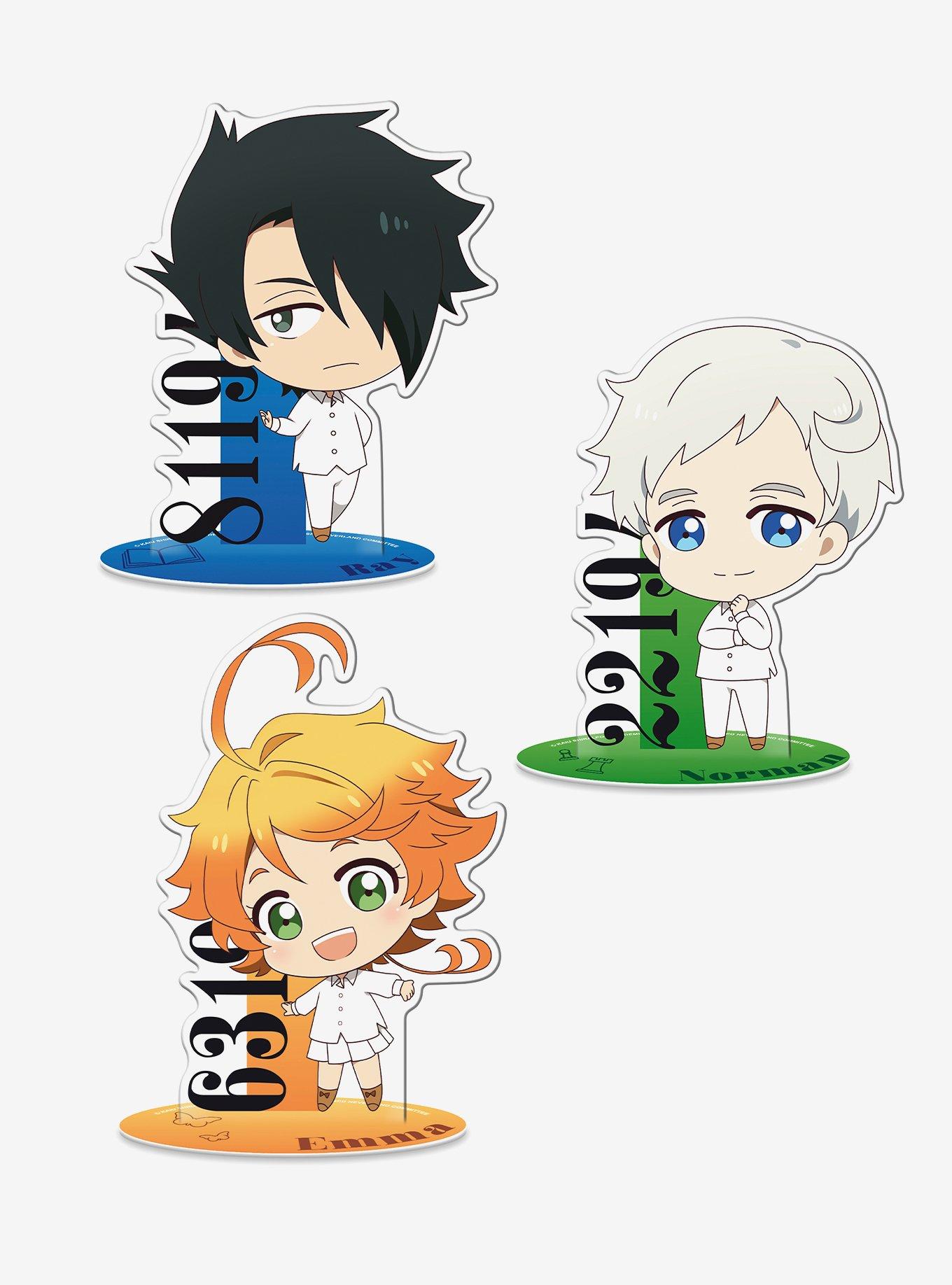 The Promised Neverland Chibi Emma Norman Ray Figure Bundle, , hi-res