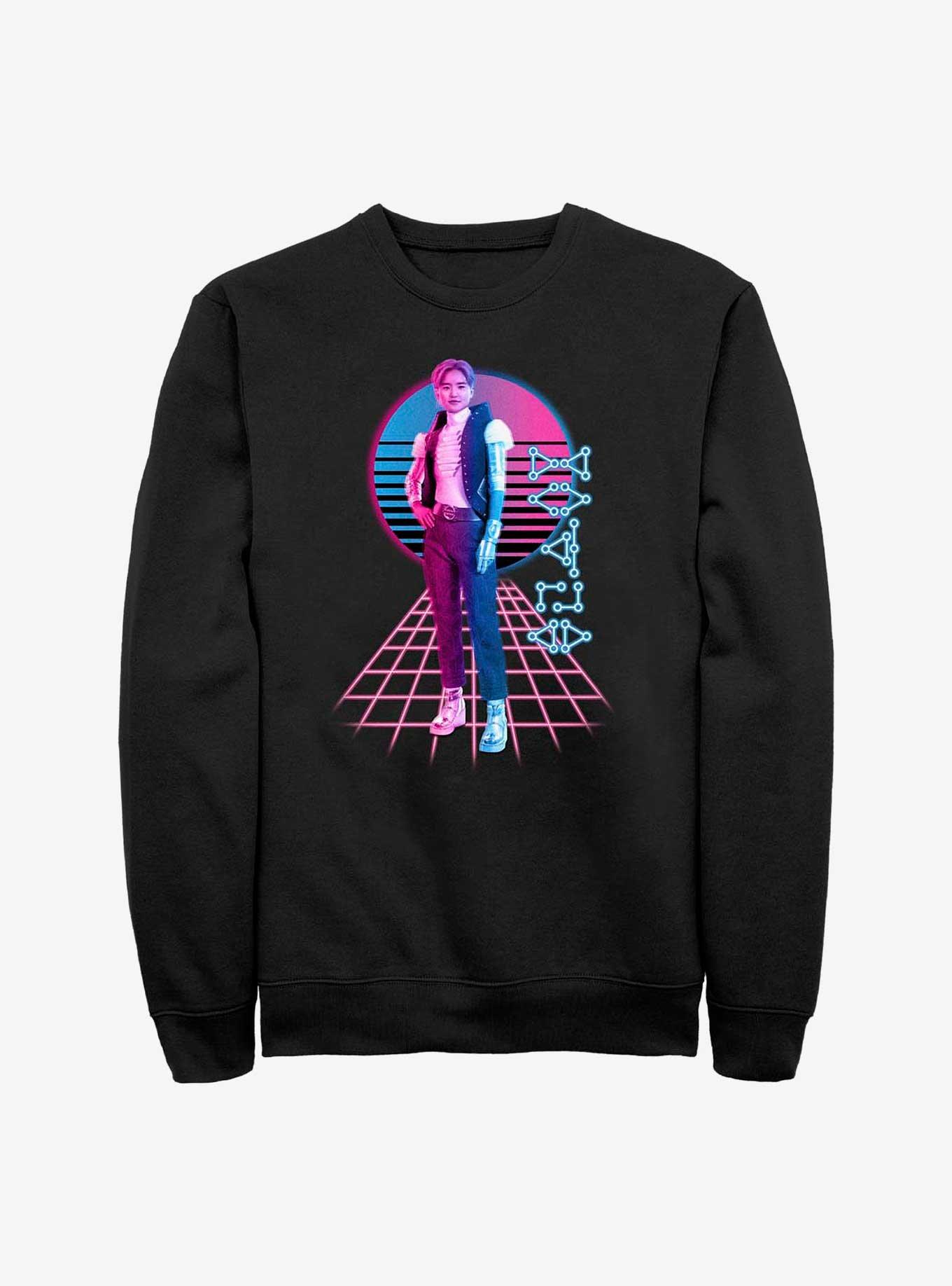 Disney Zombies 3 Cyber A-Spen Sweatshirt, BLACK, hi-res