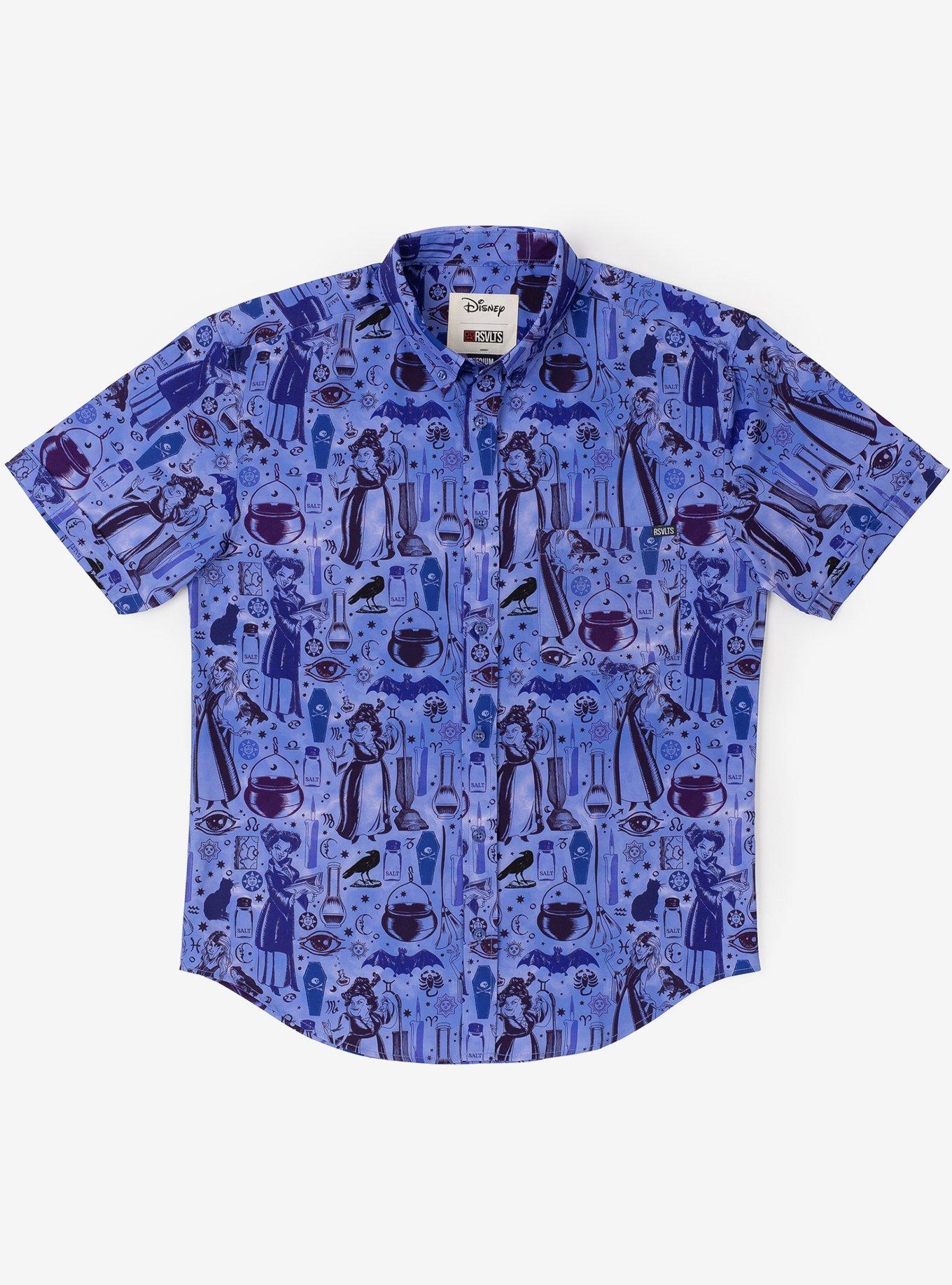 RSVLTS Disney Hocus Pocus Series 1 "The Sanderson Brew" KUNUFLEX Short Sleeve Shirt, BLUE, hi-res