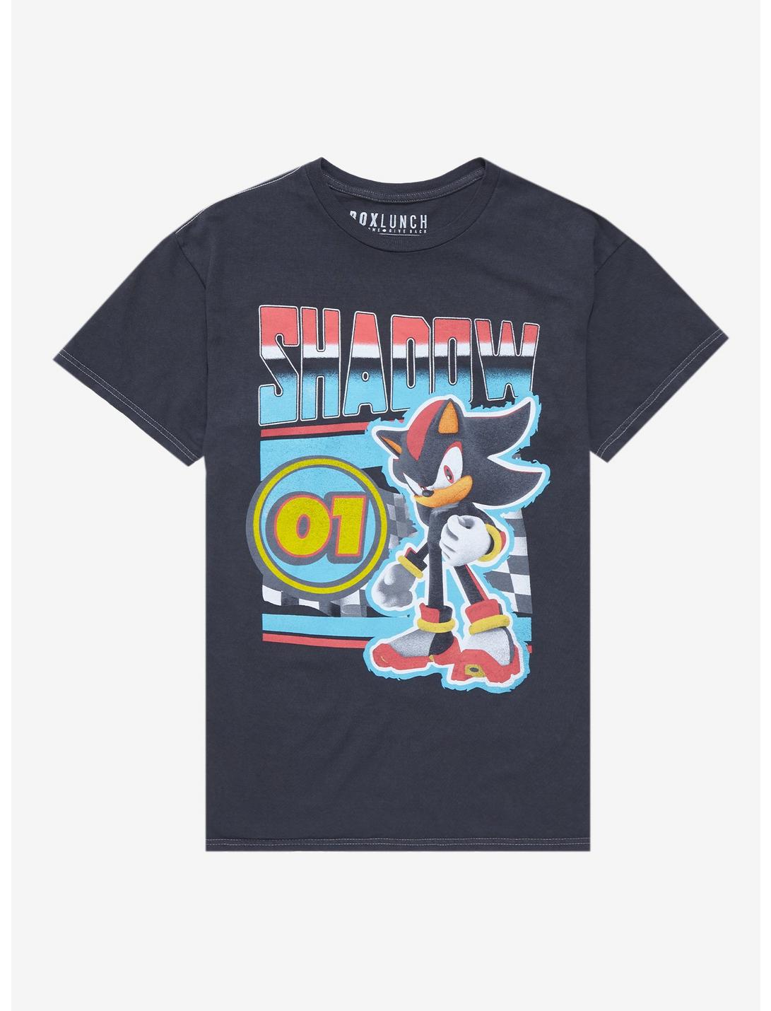 Sonic the Hedgehog Shadow Racing T-Shirt - BoxLunch Exclusive, BLACK, hi-res