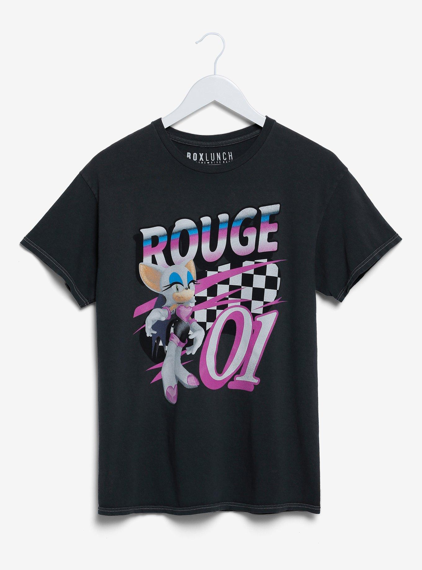 Sonic the Hedgehog Rouge Racing T-Shirt - BoxLunch Exclusive, BLACK, hi-res