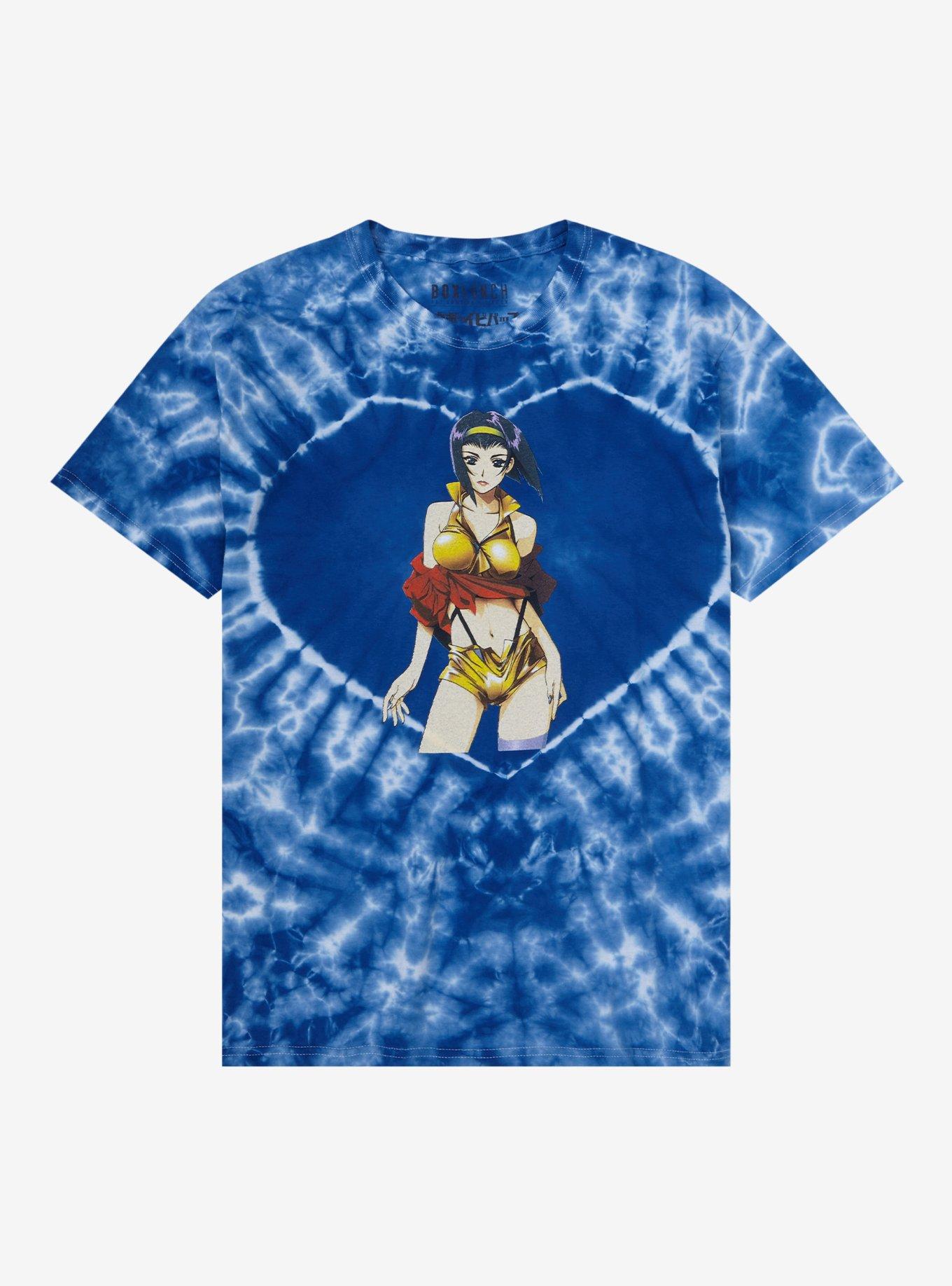 Cowboy Bebop Faye Valentine Tie-Dye T-Shirt - BoxLunch Exclusive, BLUE, hi-res
