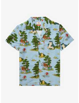 OppoSuits Pokémon Forest Allover Print Woven Button-Up - BoxLunch Exclusive, , hi-res
