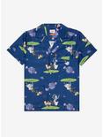 OppoSuits Rick & Morty Portal Allover Print Button-Up - BoxLunch Exclusive, NAVY, hi-res