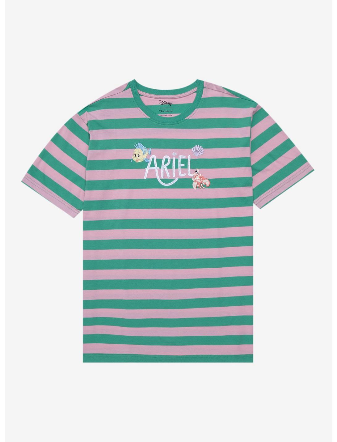 Disney The Little Mermaid Ariel Icons Striped T- Shirt - BoxLunch Exclusive, MULTI, hi-res