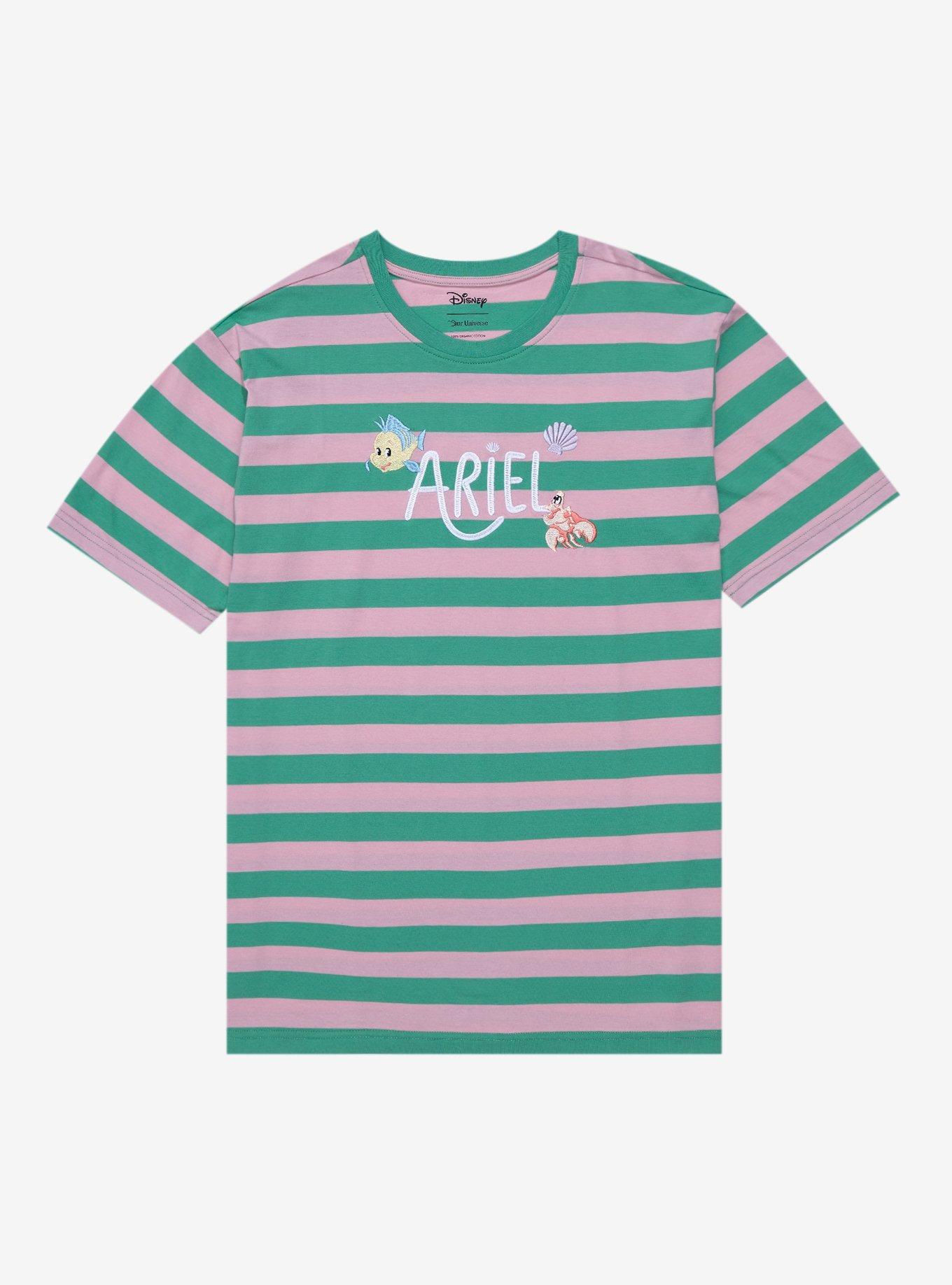 Disney The Little Mermaid Ariel Icons Striped T- Shirt - BoxLunch ...