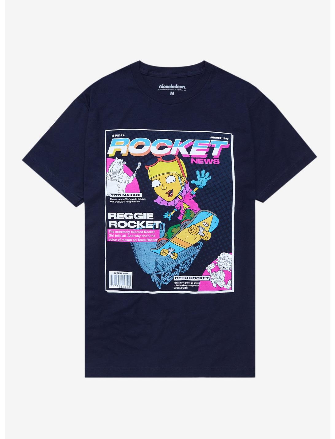 Rocket Power Reggie Rocket News Cover T-Shirt - BoxLunch Exclusive, ROYAL, hi-res