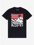 Chainsaw Man Denji Katakana T-Shirt - BoxLunch Exclusive, BLACK, hi-res
