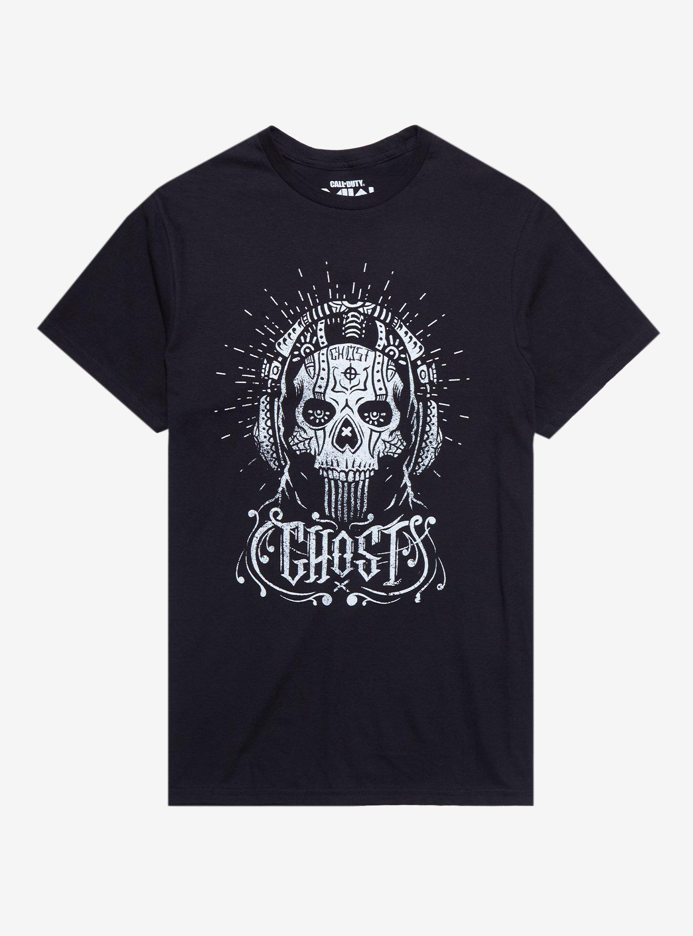 Call Of Duty Modern Warfare II Ghost Skull T-Shirt, BLACK, hi-res