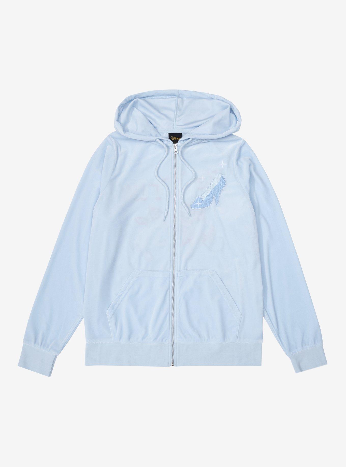 Disney Cinderella True to Yourself Zippered Hoodie - BoxLunch Exclusive, LIGHT BLUE, hi-res